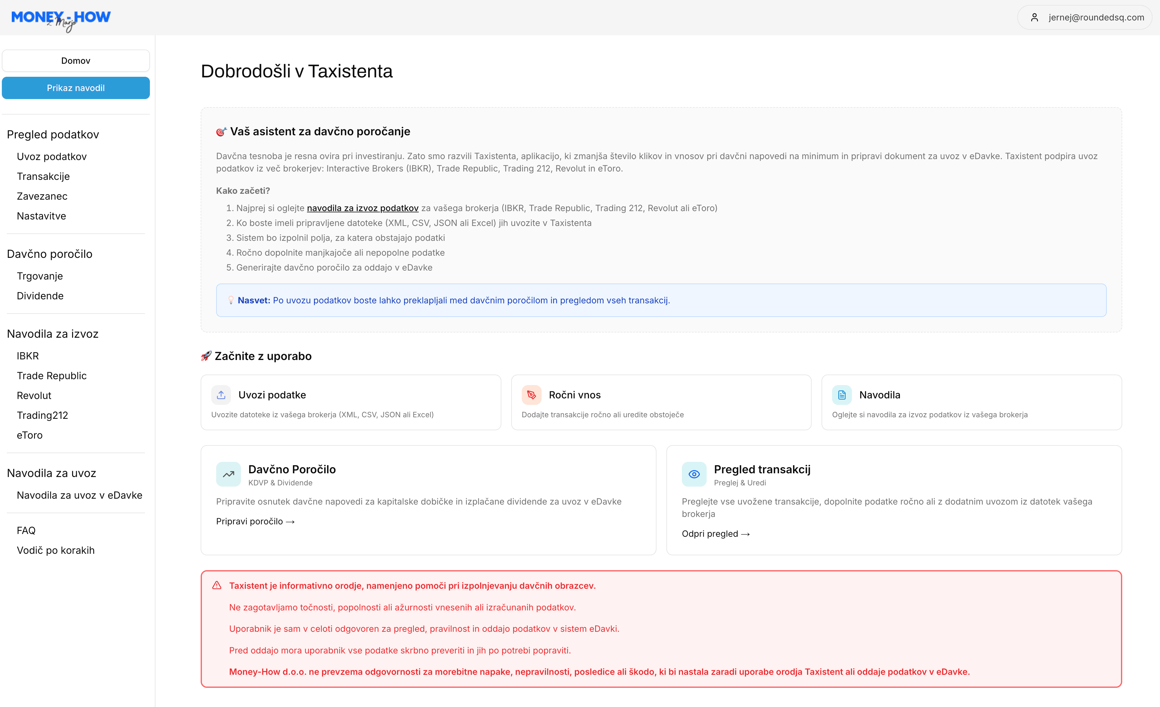 Taxistent — Tax Reporting Assistant